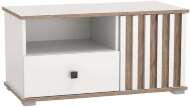 Тумба под ТВ 51.07 Либерти опора h=20мм Белый / Дуб Каньон