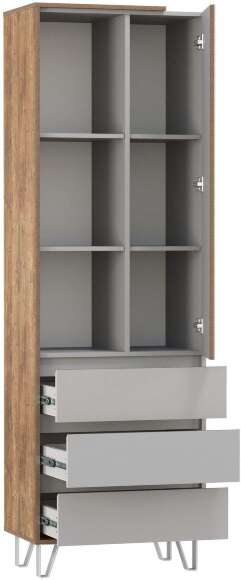 Шкаф комбинированный 58.03 Гавана Кейптаун / Серый Шкаф комбинированный 58.03 Гавана Кейптаун / Серый