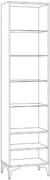 Шкаф-пенал Валенсия 13.218, Белый
