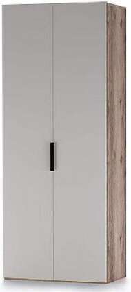 Харди шкаф двухдверный глухой Дуб Делано Темный / Белый Харди шкаф двухдверный глухой Дуб Делано Темный / Белый