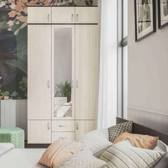 Шкаф трехстворчатый Ронда ШК-3 (Интерьер Центр) Венге