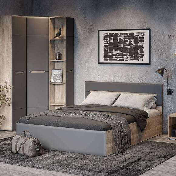 Шкаф-пенал Наоми ПН-14 (БТС) Графит