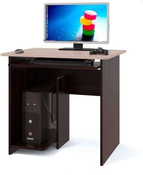 Компьютерный стол КСТ-21.1 Венге / Беленый дуб