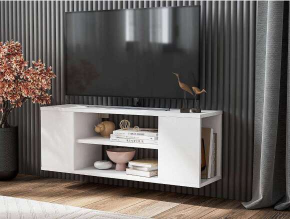 Тумба подвесная Токио (Арника) Белый текстурный