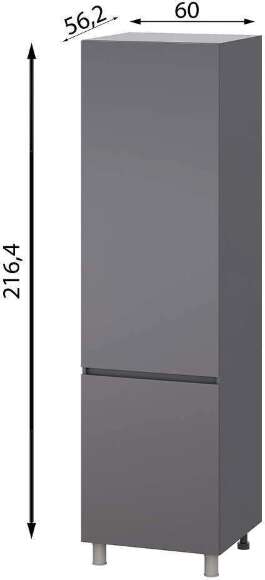 Пенал глухой Денвер ПН 601г, Графит Пенал глухой Денвер ПН 601г, Графит