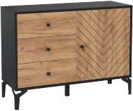 Комод Лофт 59.02 черный/дуб золотой Комод Лофт 59.02 черный/дуб золотой