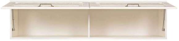 Ливерпуль Шкаф навесной Белый/Ясень ваниль