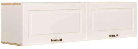 Ливерпуль Шкаф навесной Белый/Ясень ваниль