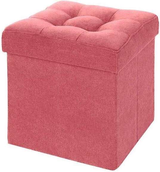 Пуф складной велюр Коралловый