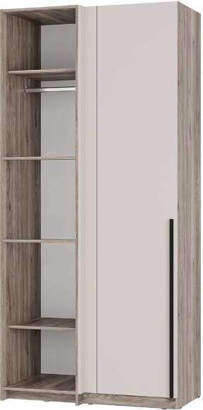 Шкаф угловой Урбан ШКУ-06, Дуб смоки, Кашемир