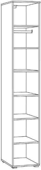 Шкаф-пенал Остин 13.225, Белый