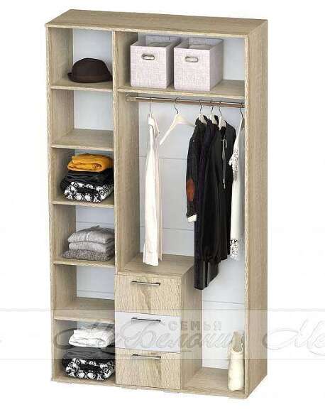 Шкаф трехстворчатый ШК-14 Белладжио Семья Мебелони (БТС) Шкаф трехстворчатый ШК-14 Белладжио Семья Мебелони (БТС)