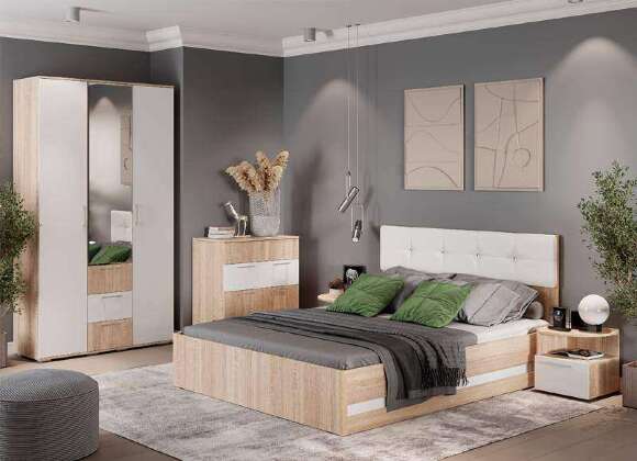 Шкаф трехстворчатый ШК-14 Белладжио Семья Мебелони (БТС) Шкаф трехстворчатый ШК-14 Белладжио Семья Мебелони (БТС)