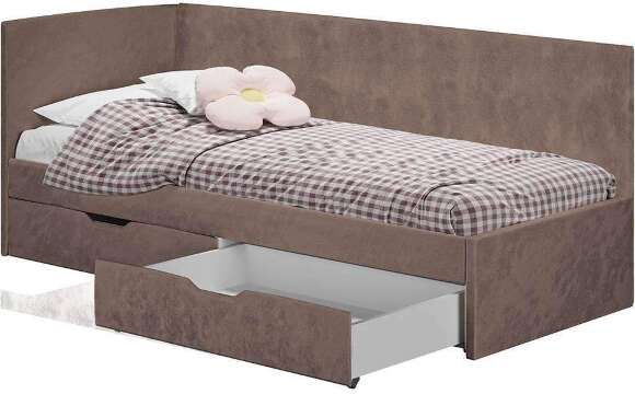 Кровать Лео КР-49, Белый, Маренго Кровать Лео КР-49, Белый, Маренго