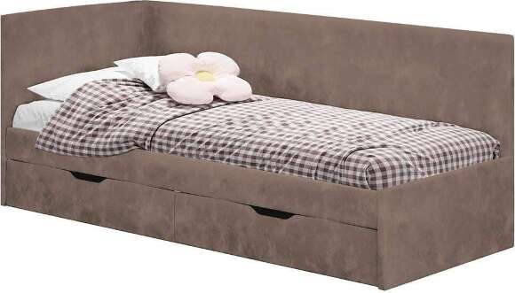 Кровать Лео КР-49, Белый, Маренго Кровать Лео КР-49, Белый, Маренго