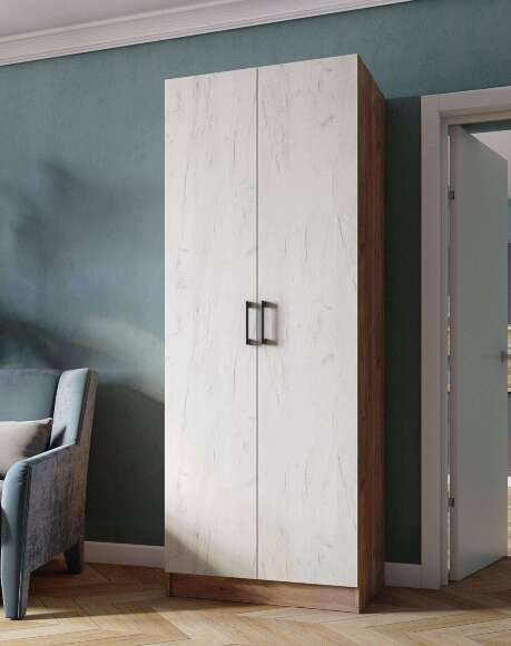 Шкаф Вегас 800 (ТЭКС) Крафт табачный / Крафт белый