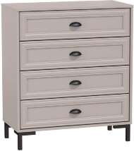 Антея комод 71.03 Кашемир/металл черный Антея комод 71.03 Кашемир/металл черный