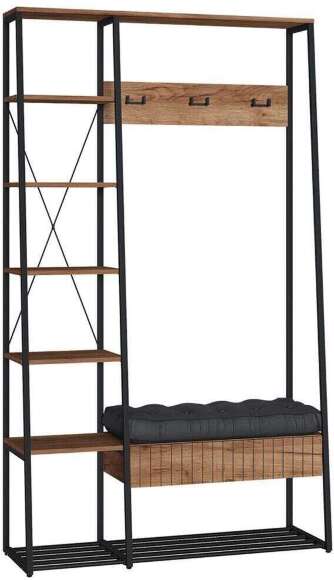 Прихожая Гранд (Моби) 15.124 Дуб крафт табачный/черный