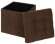 Пуф складной велюр Коричневый