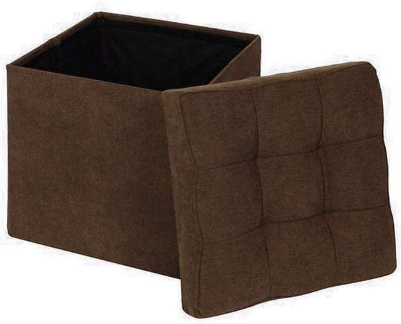 Пуф складной велюр Коричневый