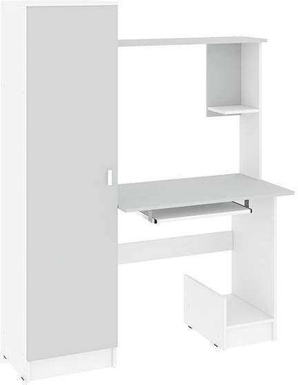 Стол компьютерный КС-004 белый / серый