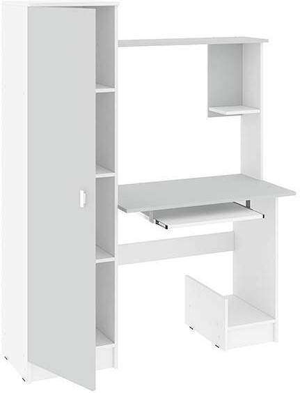 Стол компьютерный КС-004 белый / серый