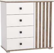 Комод 51.05 Либерти опора h=20мм Белый / Дуб Каньон