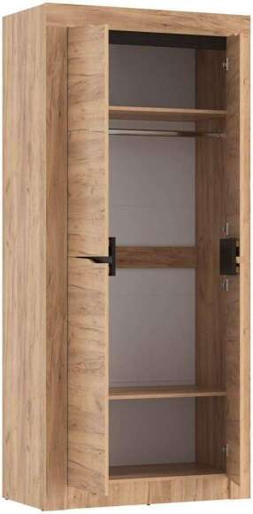 90.03 шкаф для одежды Флорида Дуб золотой / Венге