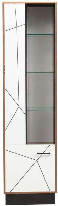 Шкаф-пенал Гамма 54.01 Левый Таксония/Белый