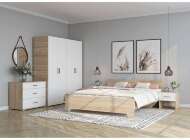 Спальня Victor. Комплект 3, дуб сонома/белый Спальня Victor. Комплект 3, дуб сонома/белый