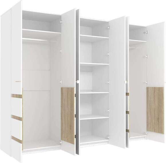 Шкаф для одежды и белья Анона, белый