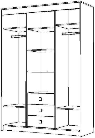 Шкаф-купе Юнона Комби Шкаф-купе Юнона Комби