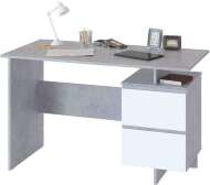 Письменный стол СПМ-19 Бетон/Белый Письменный стол СПМ-19 Бетон/Белый