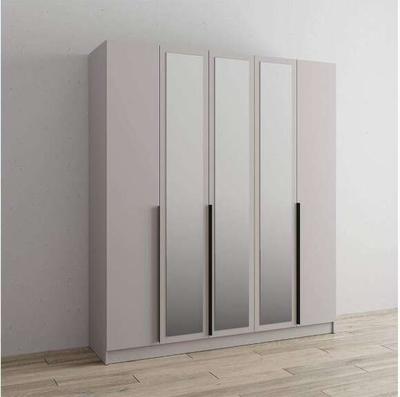 Распашной шкаф с зеркалом Мадрид 2.0, Кашемир Распашной шкаф с зеркалом Мадрид 2.0, Кашемир