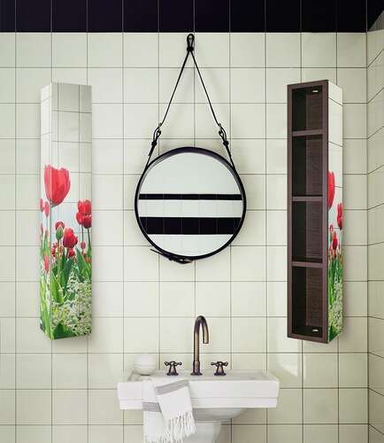 Поворотный шкаф Shelf.On Хоп Шелф Арт с рисунком на зеркале Тюльпан art.5499 Поворотный шкаф Shelf.On Хоп Шелф Арт с рисунком на зеркале Тюльпан art.5499