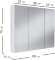 Шкаф зеркальный 16.312.05, Белый Шкаф зеркальный 16.312.05, Белый