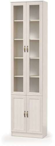 Шкаф комбинированный В-18 Оливия Вудлайн кремовый/Аруша Венге