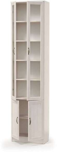 Шкаф комбинированный В-18 Оливия Вудлайн кремовый/Аруша Венге