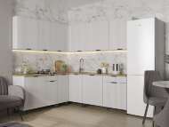Кухня Венера угловая 2000 х 2200 МДФ Белый матовый Кухня Венера угловая 2000 х 2200 МДФ Белый матовый
