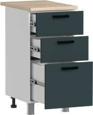 МК Аленушка Н3Я 400 Лаванда Изумруд, скоба черный (со столешницей)