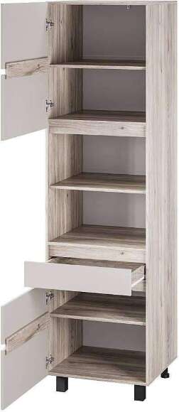 Пенал под духовку Берген Лайт 6п1 0,6м, Дуб смоки, Кашемир Пенал под духовку Берген Лайт 6п1 0,6м, Дуб смоки, Кашемир