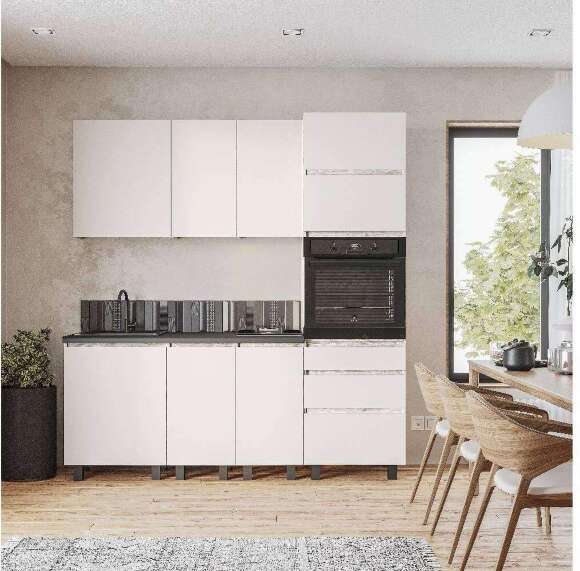 Пенал под духовку Берген Лайт 6п1 0,6м, Дуб смоки, Кашемир Пенал под духовку Берген Лайт 6п1 0,6м, Дуб смоки, Кашемир