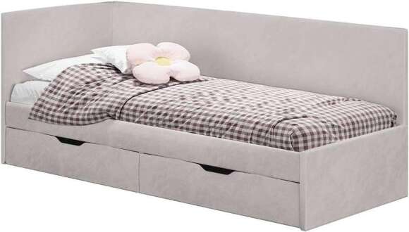 Кровать Лео КР-49, Белый, Молочный Кровать Лео КР-49, Белый, Молочный