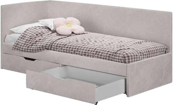 Кровать Лео КР-49, Белый, Молочный Кровать Лео КР-49, Белый, Молочный