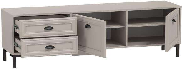 Антея тумба для ТВ 71.05 Кашемир/металл черный