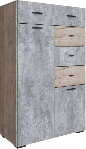 Дублин Комод дуб крафт серый/цемент Дублин Комод дуб крафт серый/цемент