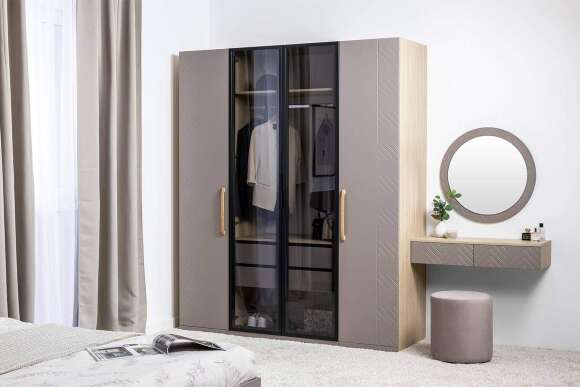 Шкаф-витрина 16.395, Плэйн, Веллюто Капучино