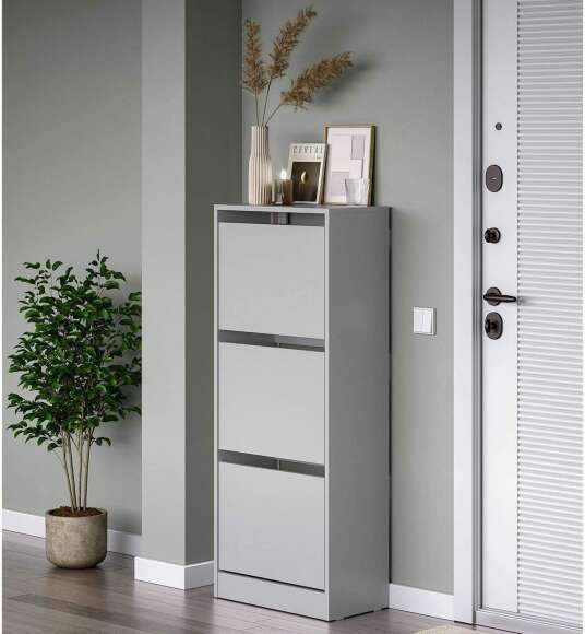 Обувница Айден 601 серый