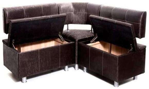 Кухонный уголок Торонто 1250х1250 к/з Бурбон