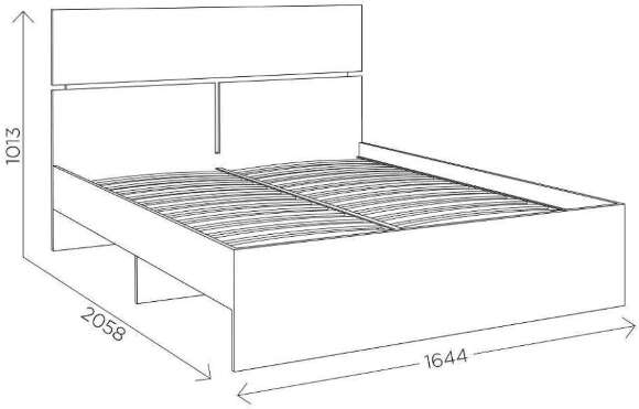 Кровать 160х200 Агата М8 (Комфорт-S) Кровать 160х200 Агата М8 (Комфорт-S)